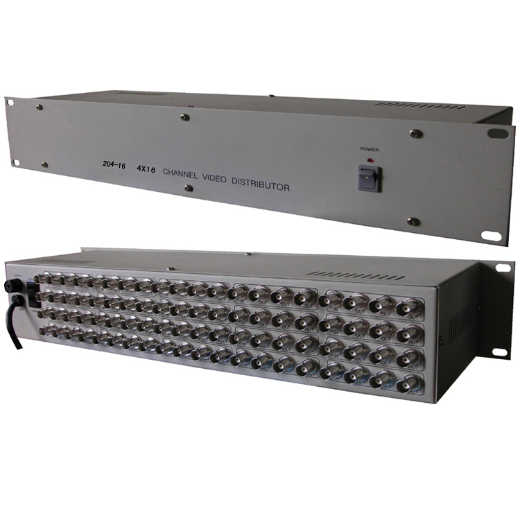 16進64出視頻分配器（16路AV信號1分4）